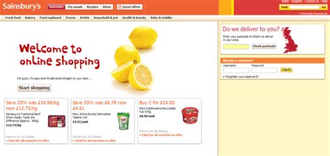 sainsbury's shopping list online.